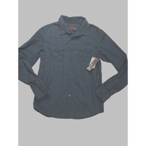 Distortion NEW Men's - Long Sleeved  Shirt - Blue - Button Up New with tags